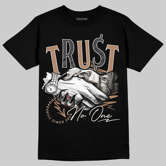 Jordan 4 Retro Cozy Girl DopeSkill T-Shirt Trust No One Graphic Streetwear - Black