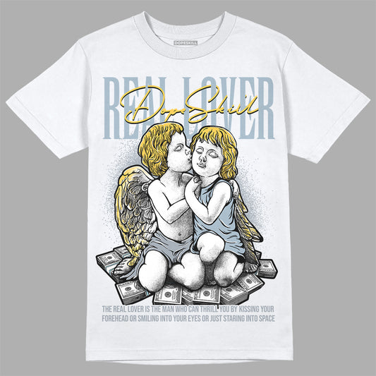 Jordan 13 “Blue Grey” DopeSkill T-Shirt Real Lover Graphic Streetwear - White 