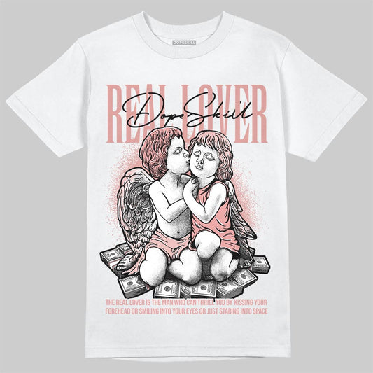 Jordan 40 “Dusty Rose” DopeSkill T-Shirt Real Lover Graphic Streetwear - White