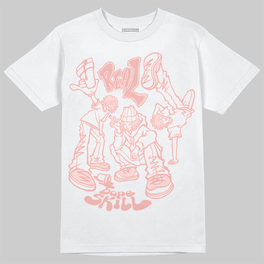 Lanvin Leather Curb Glitter Pale Pink DopeSkill T-Shirt Real Y2K Players Graphic Streetwear  - White