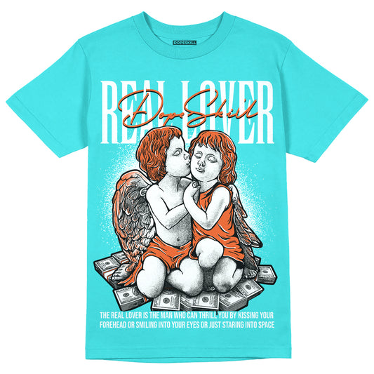Dunk Low “Miami Dolphins” DopeSkill Tahiti Blue T-shirt Real Lover Graphic Streetwear