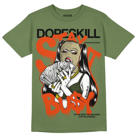 Olive Sneakers DopeSkill Olive T-shirt Stay It Busy Graphic Streetwear