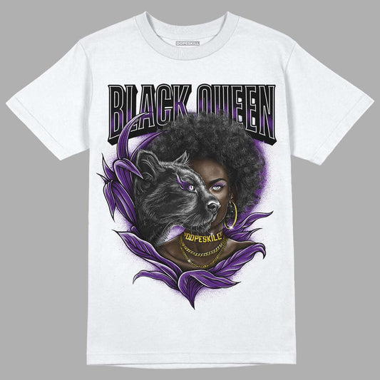 Jordan 12 “Field Purple” DopeSkill T-Shirt New Black Queen Graphic Streetwear - White