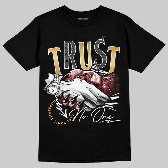 Jordan 12 Retro 'Taxi' 2025 DopeSkill T-Shirt Trust No One Graphic Streetwear - black