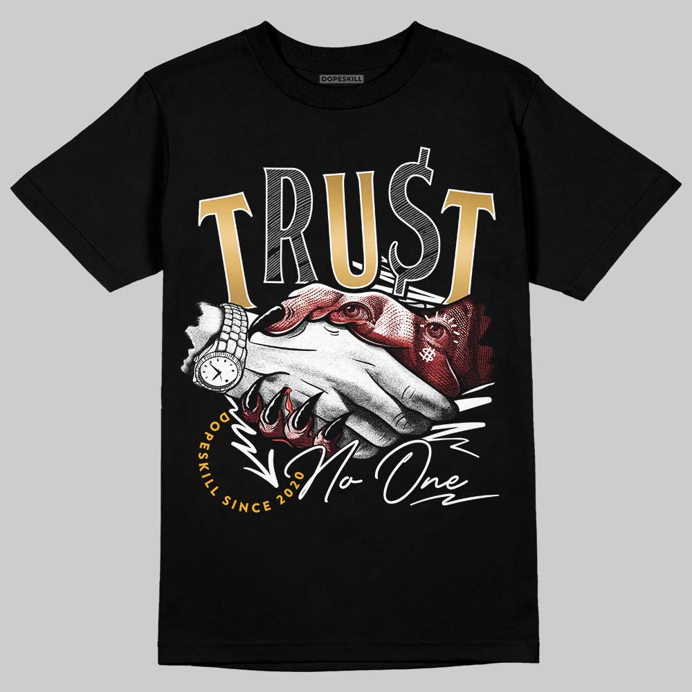 Jordan 12 Retro 'Taxi' 2025 DopeSkill T-Shirt Trust No One Graphic Streetwear - black