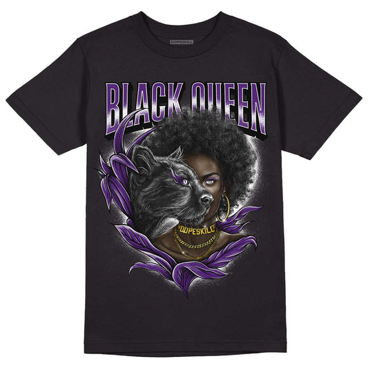 Jordan 12 “Field Purple” DopeSkill T-Shirt New Black Queen Graphic Streetwear - Black