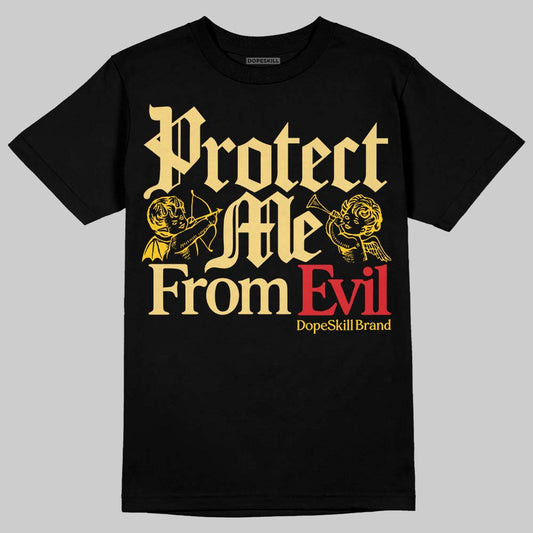 Quai 54 x Air Jordan 1 Retro Low OG Tour Yellow Black DopeSkill T-Shirt Protect Me From Evil Graphic Streetwear - Black