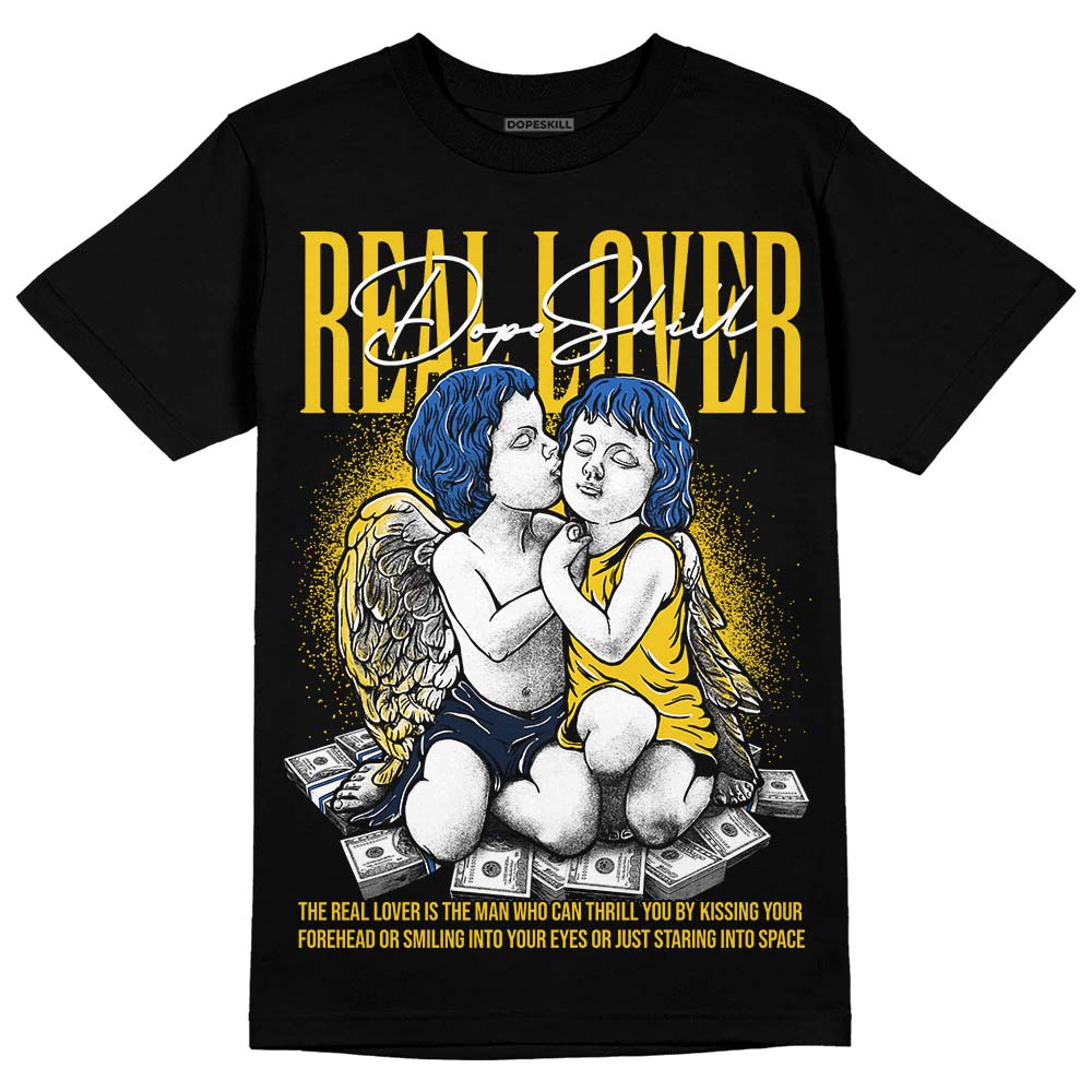 Dunk Low Vintage “Michigan” DopeSkill T-Shirt Real Lover Graphic Streetwear - Black