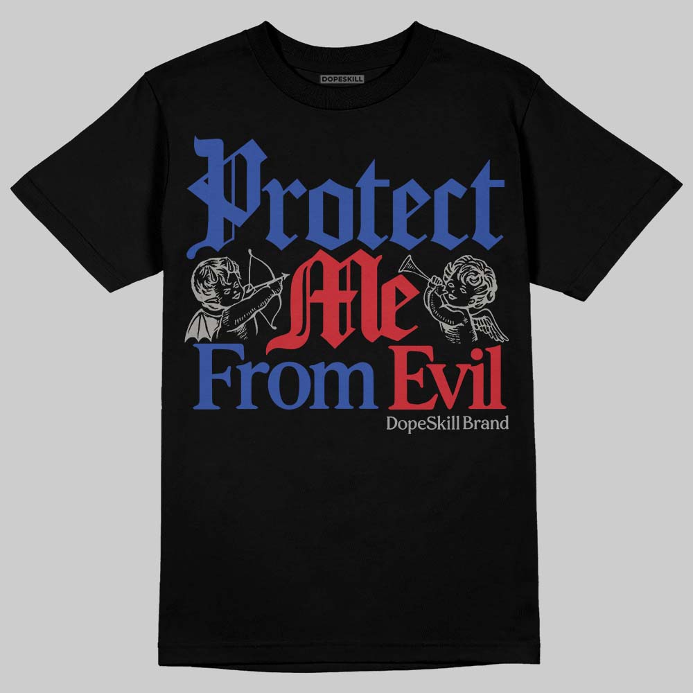 Jordan 4 “Rare Air” DopeSkill T-Shirt Protect Me From Evil Graphic Streetwear - black