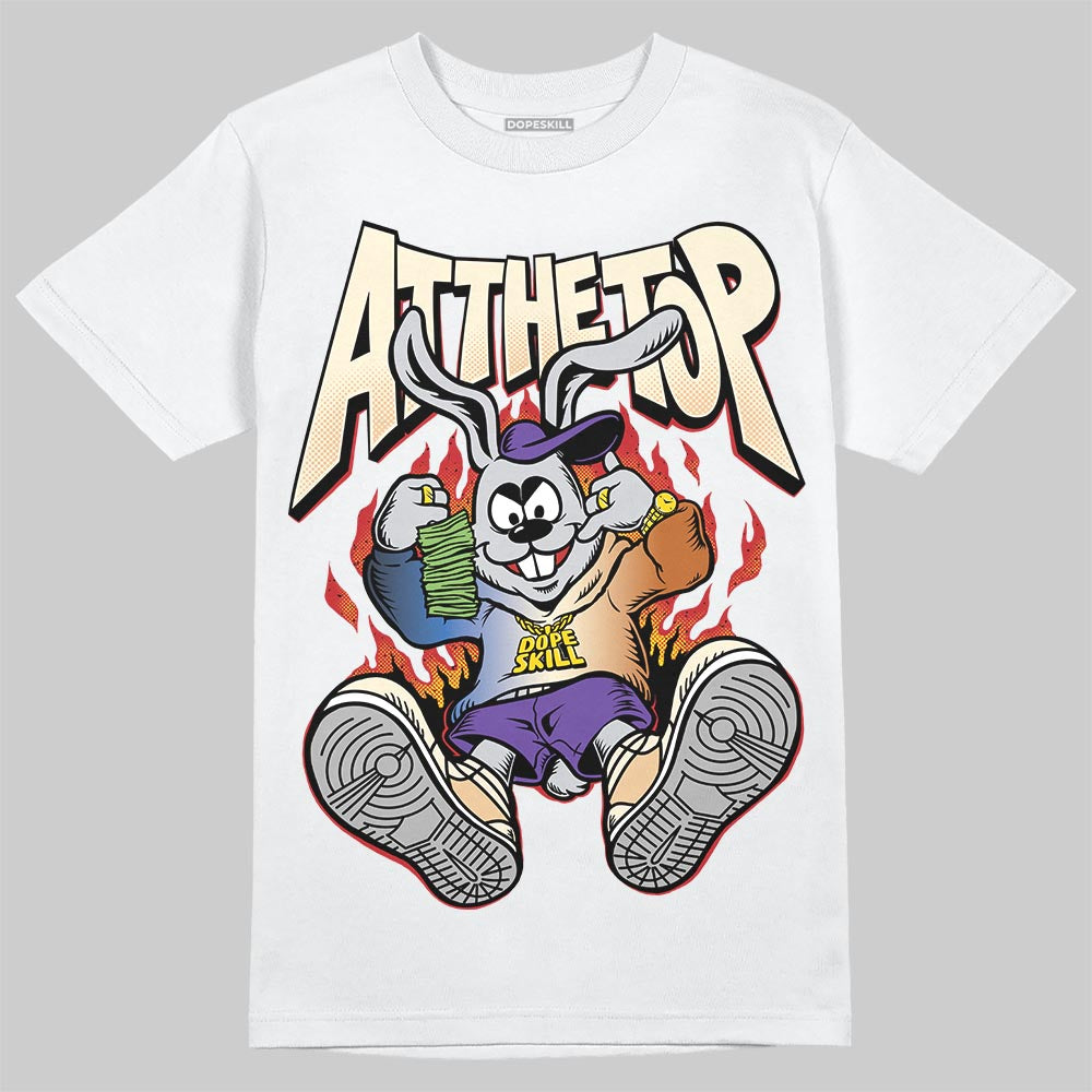 Jordan 17 Retro Low SP Infinite Archives DopeSkill T-Shirt At The Top Graphic Streetwear - White