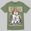 Jordan 4 Retro OG SP Undefeated (2025) DopeSkill T-Shirt Real Lover Graphic Streetwear - Military Green