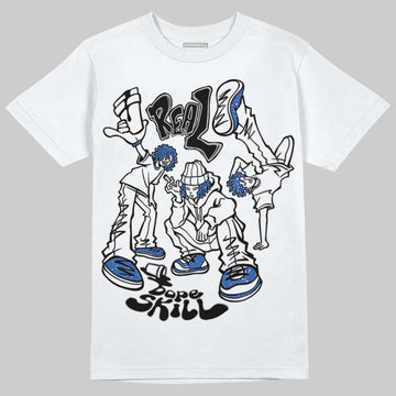 Awake NY x Jordan 5 Retro 'Black Racer Blue' DopeSkill T-Shirt Real Y2K Players Graphic Streetwear - White