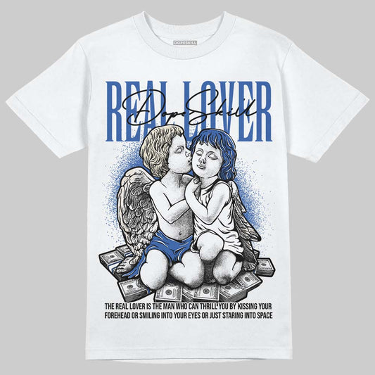 Jordan 1 Low Travis Scott x Fragment DopeSkill T-Shirt Real Lover Graphic Streetwear - White
