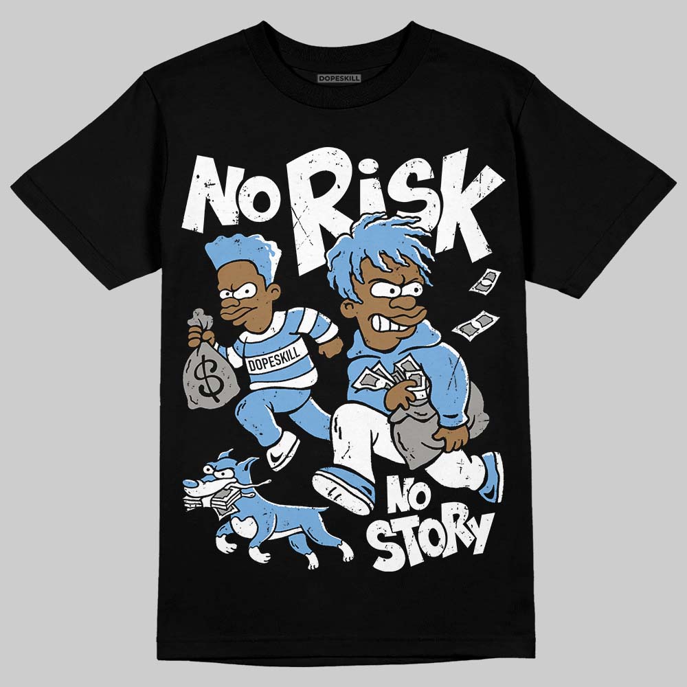 Jordan 12 Retro 'Melo' DopeSkill T-Shirt No Risk No Story Graphic Streetwear - Black