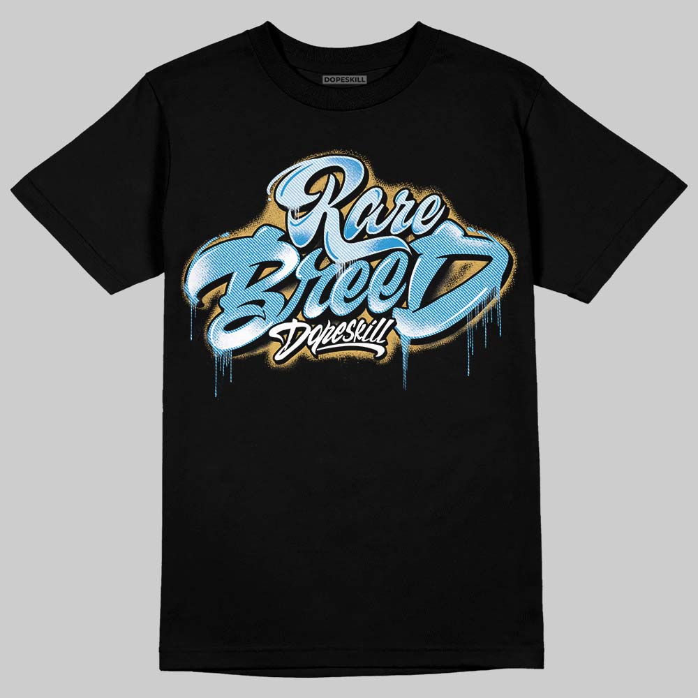 Jordan 4 Denim “Worn Blue” DopeSkill T-Shirt Rare Breed Type Graphic Streetwear - Black