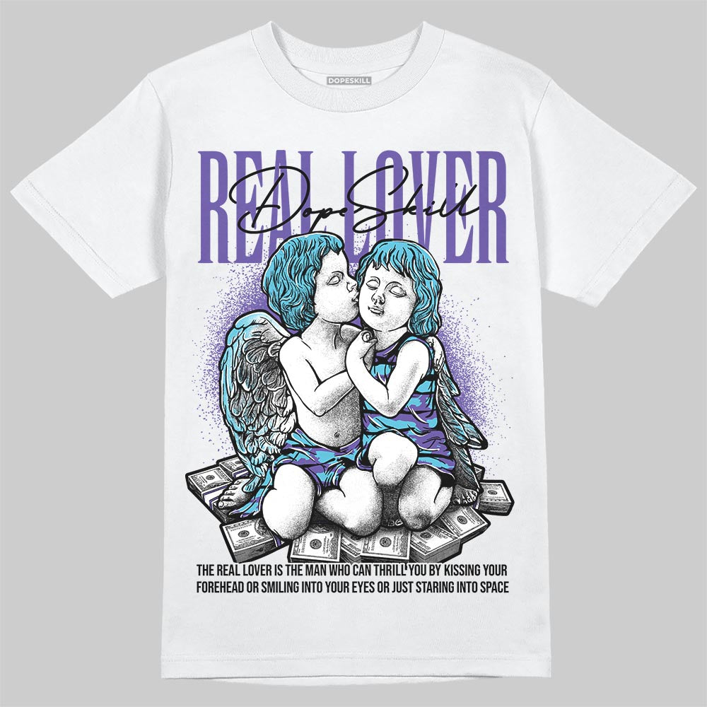 Jordan 8 Retro 'Aqua' 2025 DopeSkill T-Shirt Real Lover Graphic Streetwear - White
