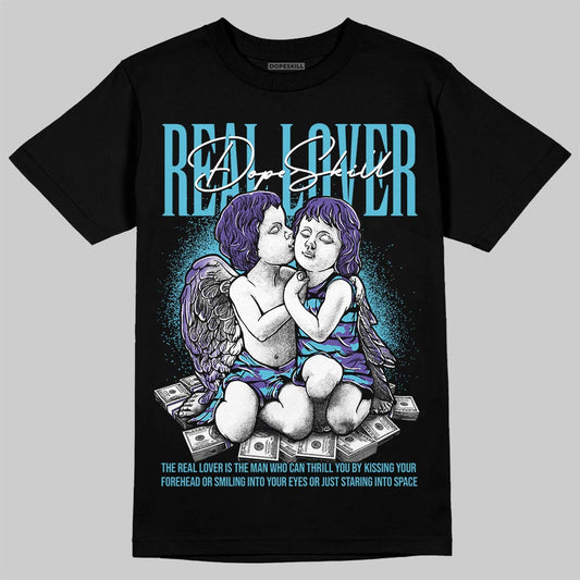 Jordan 8 Retro 'Aqua' 2025 DopeSkill T-Shirt Real Lover Graphic Streetwear - Black