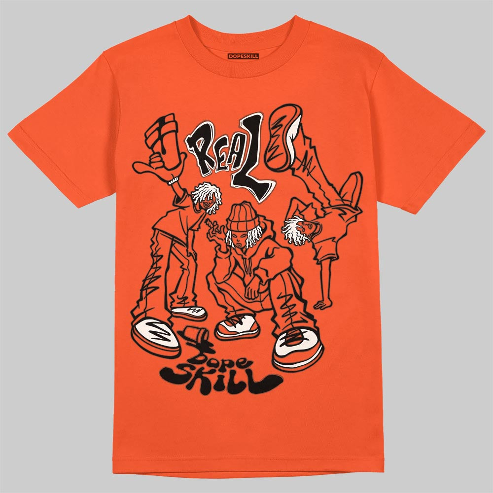 Jordan 1 Retro High OG Shattered Backboard (2025) DopeSkill T-Shirt Real Y2K Players Graphic Streetwear - Orange