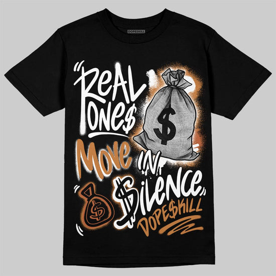 Jordan 14 Golf "US Open" DopeSkill T-Shirt Real Ones Move In Silence Graphic Streetwear - black