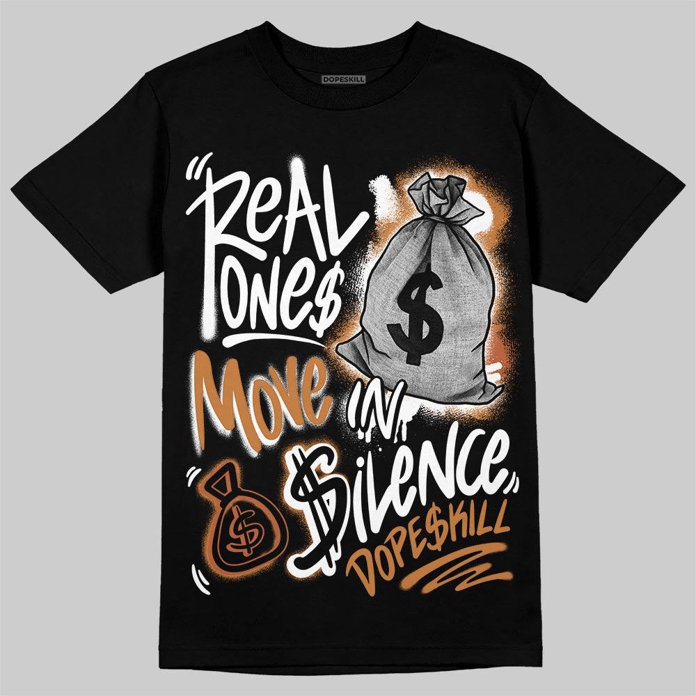 Jordan 14 Golf "US Open" DopeSkill T-Shirt Real Ones Move In Silence Graphic Streetwear - black