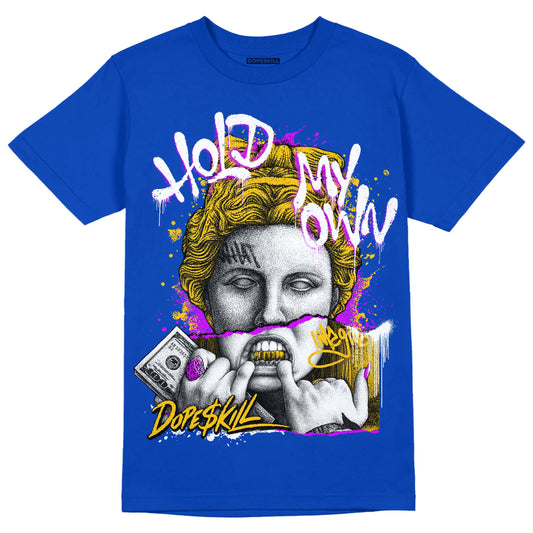 Jordan 14 “Laney” DopeSkill Varsity Royal T-shirt Hold My Own Graphic Streetwear