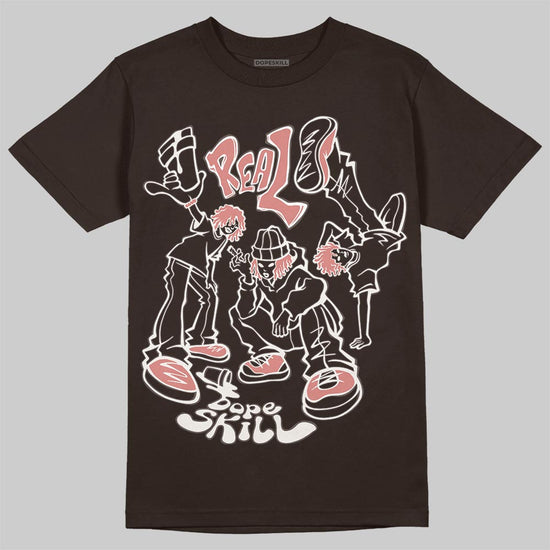 Jordan 1 High OG “Baroque Brown” DopeSkill T-Shirt Real Y2K Players Graphic Streetwear - Dark Chocolate