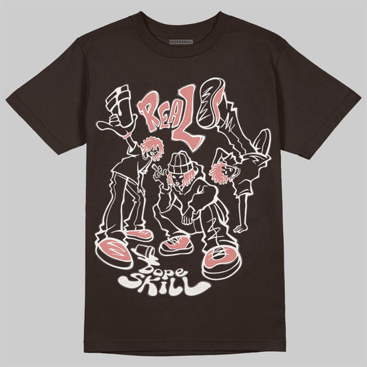 Jordan 1 High OG “Baroque Brown” DopeSkill T-Shirt Real Y2K Players Graphic Streetwear - Dark Chocolate