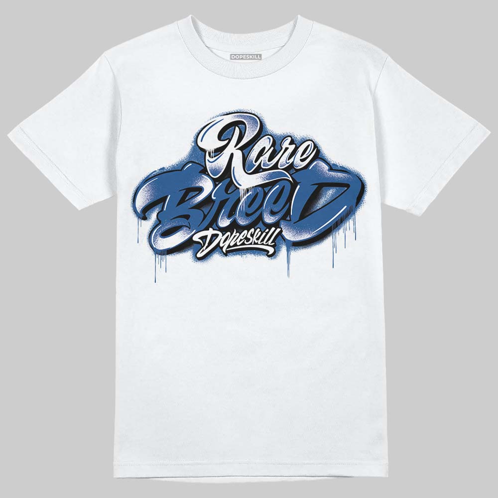 Jordan 1 Low OG “Storm Blue” DopeSkill T-Shirt Rare Breed Type Graphic Streetwear - White