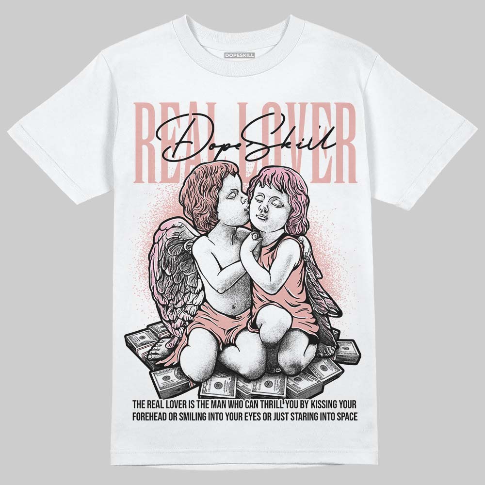 Jordan 1 Low OG “Rust Pink” DopeSkill T-Shirt Real Lover Graphic Streetwear - White