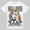 Quai 54 x Air Jordan 1 Retro Low OG Tour Yellow Black DopeSkill T-Shirt Real Lover Graphic Streetwear - White