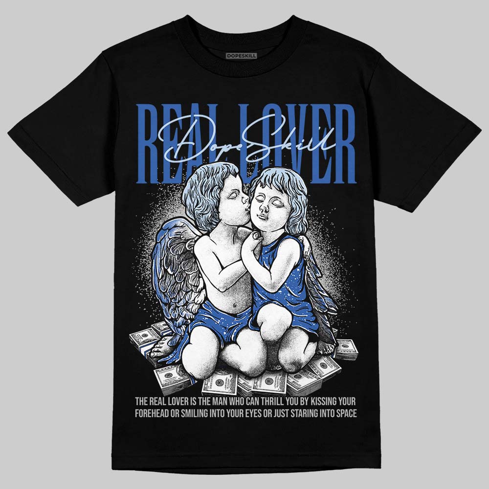 Awake NY x Jordan 5 Retro 'Black Racer Blue' DopeSkill T-Shirt Real Lover Graphic Streetwear -0 Black