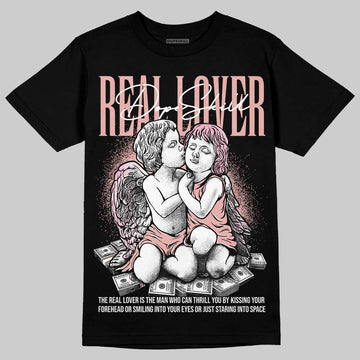 Jordan 1 Low OG “Rust Pink” DopeSkill T-Shirt Real Lover Graphic Streetwear - Black
