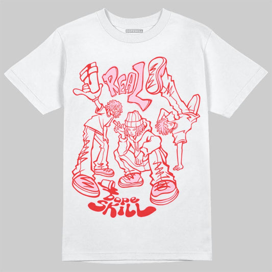 Awake NY x Air Jordan 5 Arctic Pink DopeSkill T-Shirt Real Y2K Players Graphic Streetwear - White