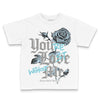 Jordan 4 Retro GS “Blue Chill” DopeSkill Toddler Kids T-shirt You’re Lost Without Me Graphic Streetwear - White