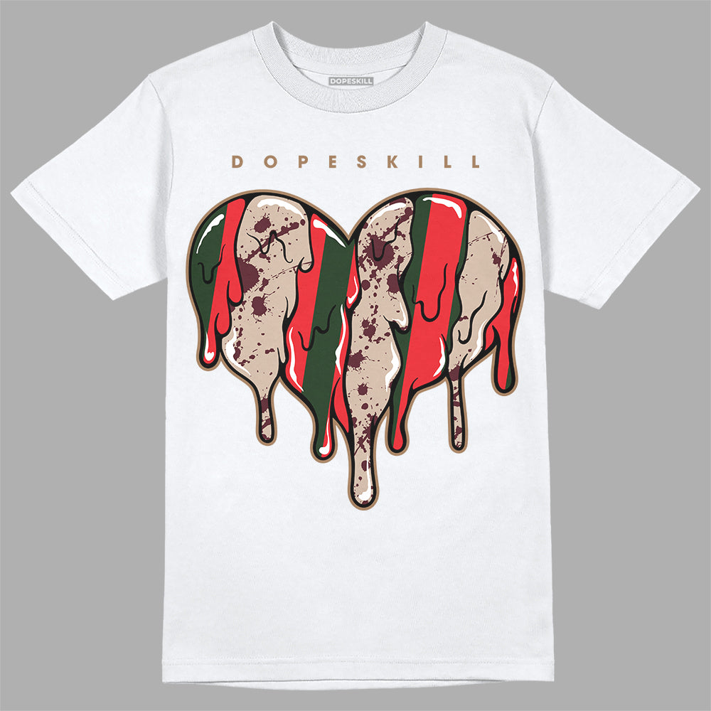 Dunk Low Freddy Krueger DopeSkill T-Shirt Slime Drip Heart Graphic Streetwear - White