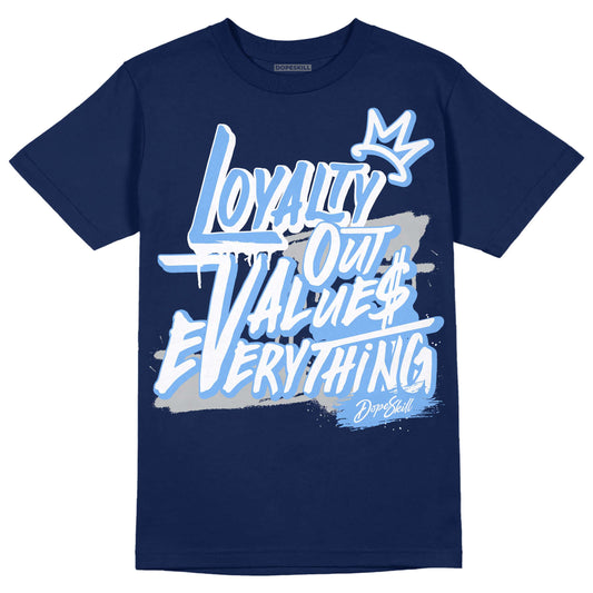 Jordan 5 Midnight Navy DopeSkill Navy T-Shirt LOVE Graphic Streetwear