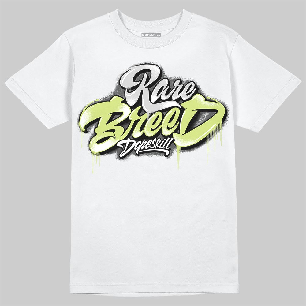 Jordan 4 GS “Light Lemon Twist” DopeSkill T-Shirt Rare Breed Type Graphic Streetwear - White