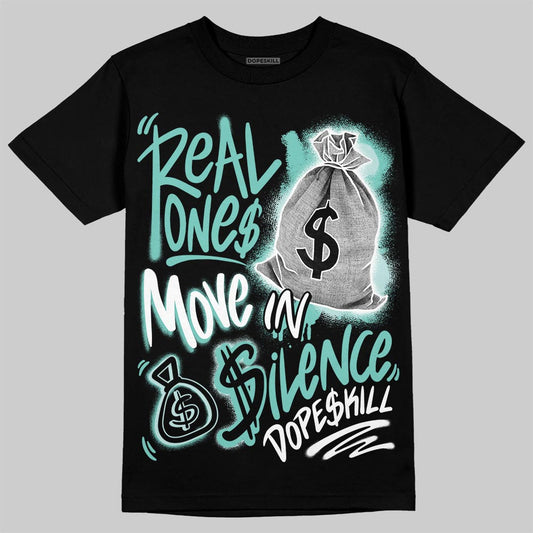 Jordan 11 Low "Igloo" DopeSkill T-Shirt Real Ones Move In Silence Graphic Streetwear - Black