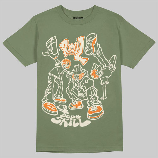 Jordan 4 Retro OG SP Undefeated (2025) DopeSkill T-Shirt Real Y2K Players Graphic Streetwear - Military Green