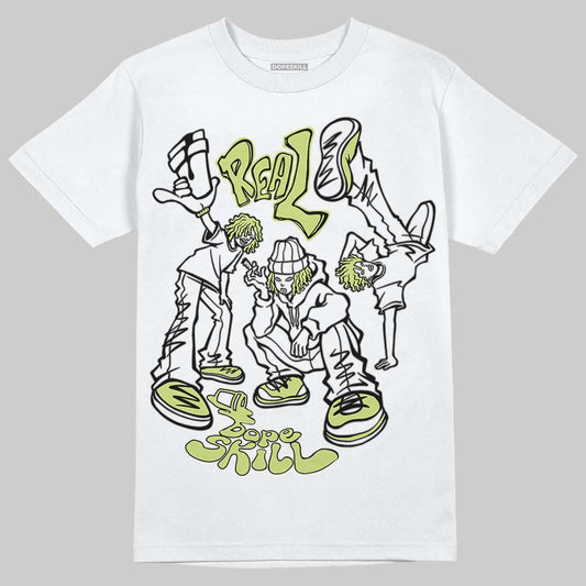 Jordan 5 “Luminous Green” DopeSkill T-Shirt Real Y2K Players Graphic Streetwear - White