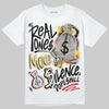 Quai 54 x Air Jordan 1 Retro Low OG Tour Yellow Black DopeSkill T-Shirt Real Ones Move In Silence Graphic Streetwear - White