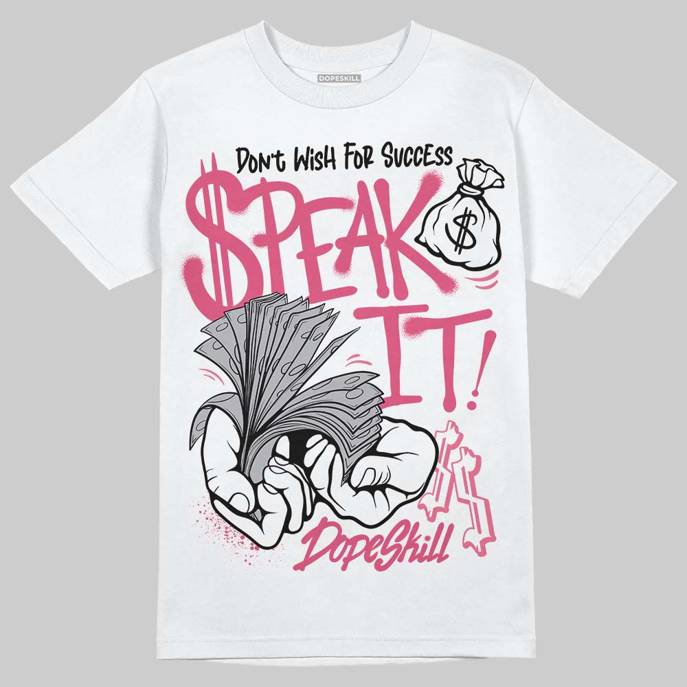Balenciaga Runner White Fluo Pink DopeSkill T-Shirt Speak It Graphic Streetwear - White
