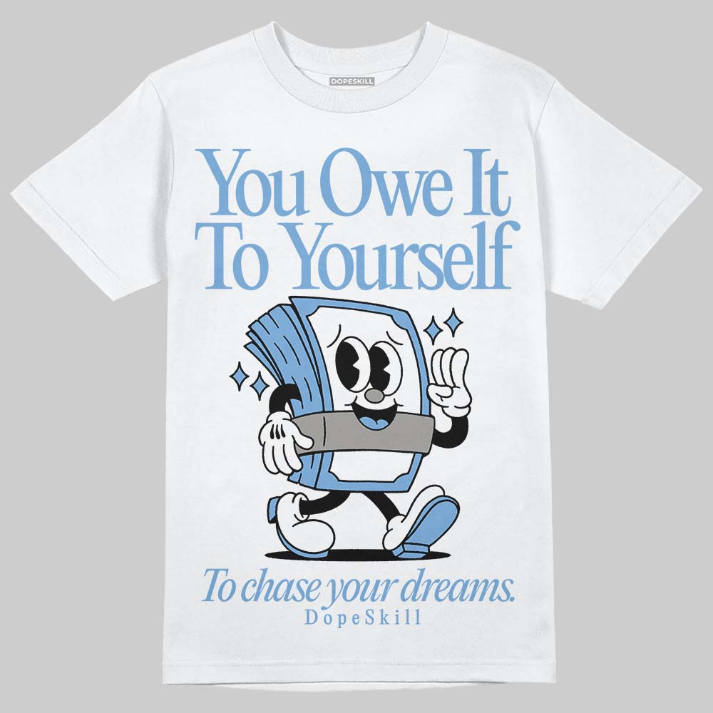 Jordan 12 Retro 'Melo' DopeSkill T-Shirt Owe It To Yourself Graphic Streetwear - White