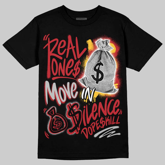 Ferrari 14s DopeSkill T-Shirt Real Ones Move In Silence Graphic