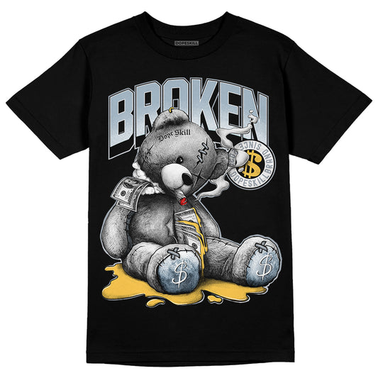 Jordan 13 “Blue Grey” DopeSkill T-Shirt Sick Bear Graphic Streetwear - Black