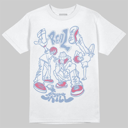 Jordan 3 GS “Denim/Pink Glow” DopeSkill T-Shirt Real Y2K Players Graphic Streetwear - White