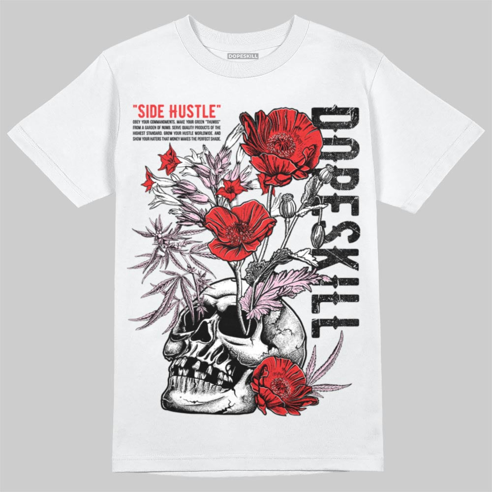 Awake NY x Air Jordan 5 Arctic Pink DopeSkill T-Shirt Side Hustle Graphic Streetwear - White