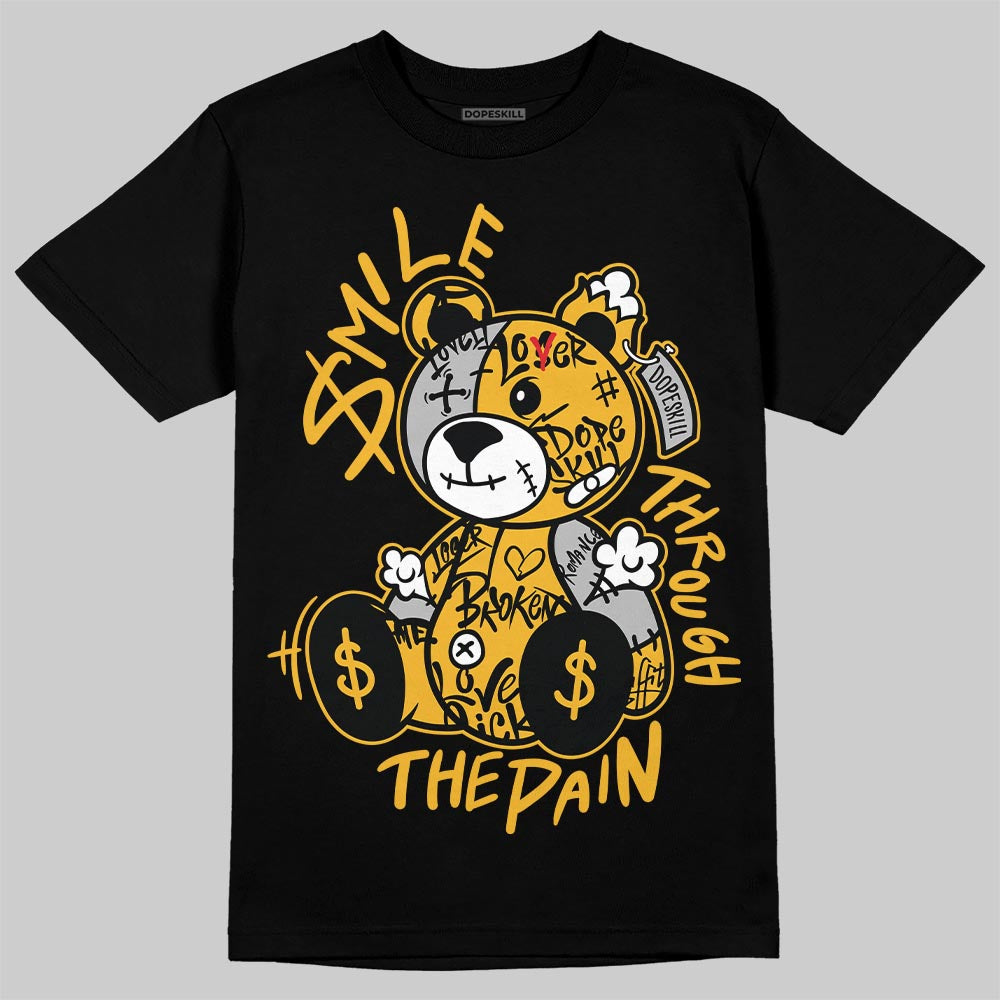 Jordan 5 'Tokyo' DopeSkill T-Shirt Smile Through The Pain Graphic Streetwear - Black