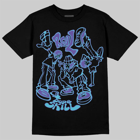 Jordan 8 Retro 'Aqua' 2025 DopeSkill T-Shirt Real Y2K Players Graphic Streetwear - Black