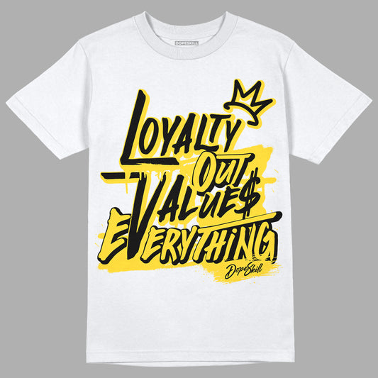 Jordan 4 Tour Yellow Thunder DopeSkill T-Shirt LOVE Graphic Streetwear - White